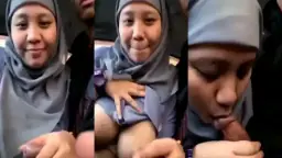 Istri Berjilbab Nakal Selingkuh Dengan Tetangga, Goyang Dada Montok Dan Sepong Kontol Goyang