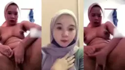 Tiktoker Berjilbab Menggairahkan Mengocek Memek Dengan Wortel