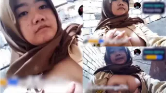 Mey Berhijab Seragam Pramuka Meremas Payudara Montoknya