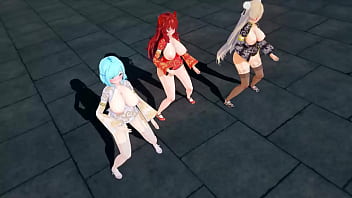 Gadis Virtual Mmd Rayakan Imlek Dengan Goyang Panas