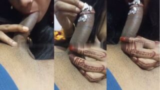 Gadis Nakal Memberikan Blowjob Ala India Dengan Krim Di Kontolnya