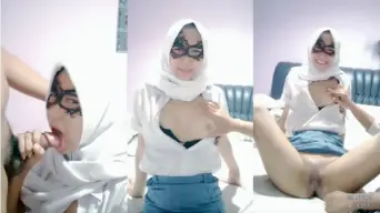 Jeslyn Gadis Berhijab Masih Pelajar Beraksi Ranjang
