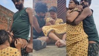 Pasangan Di Lucknow Beraksi Mesra Di Atas Teras Terbuka