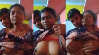Pria Mesum Meremas Payudara Ibu Matang Dalam Video Seks Tante Desi