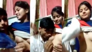 Mesum Mengisap Payudara Montok Sepupu Dalam Video Desi