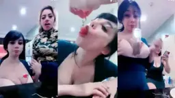 Icha Ayu Dan Sahabatnya Menggoda Pascol Dengan Rayuan Yang Menggoda