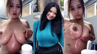 Menggoda Payudara Montok Di Bilik Mandi