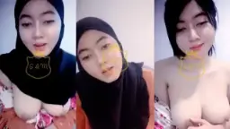 Nella Berhijab Tapi Genit, Asyik Meremas Payudara Besarnya