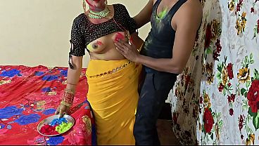 Dever Bhabhi Holi Ke Rang: Bhabhi Ka Jism Rangte Hue, Hindi Audio Mein Kharab Awaz