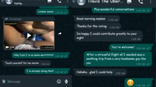 Chat Whatsapp Panas Sama Supir Uber, Bikin Basah!