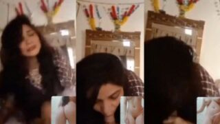 Istriku Lagi Nyepong, Pacar Bugil Di Video Call, Ngentot Bareng Di Layar.