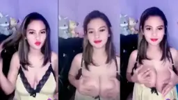 Kakak Nadia Remas-remas Susu Tobrut Coklat, Bikin Basah.