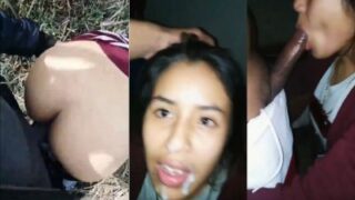 Panas Di Luar Ruangan, Cewek Desi Kena Muncrat Di Muka Pas Lagi Ml.