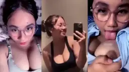 Hana Si Tiktoker Viral Remas-remas Toket Sendiri Di Depan Kamera